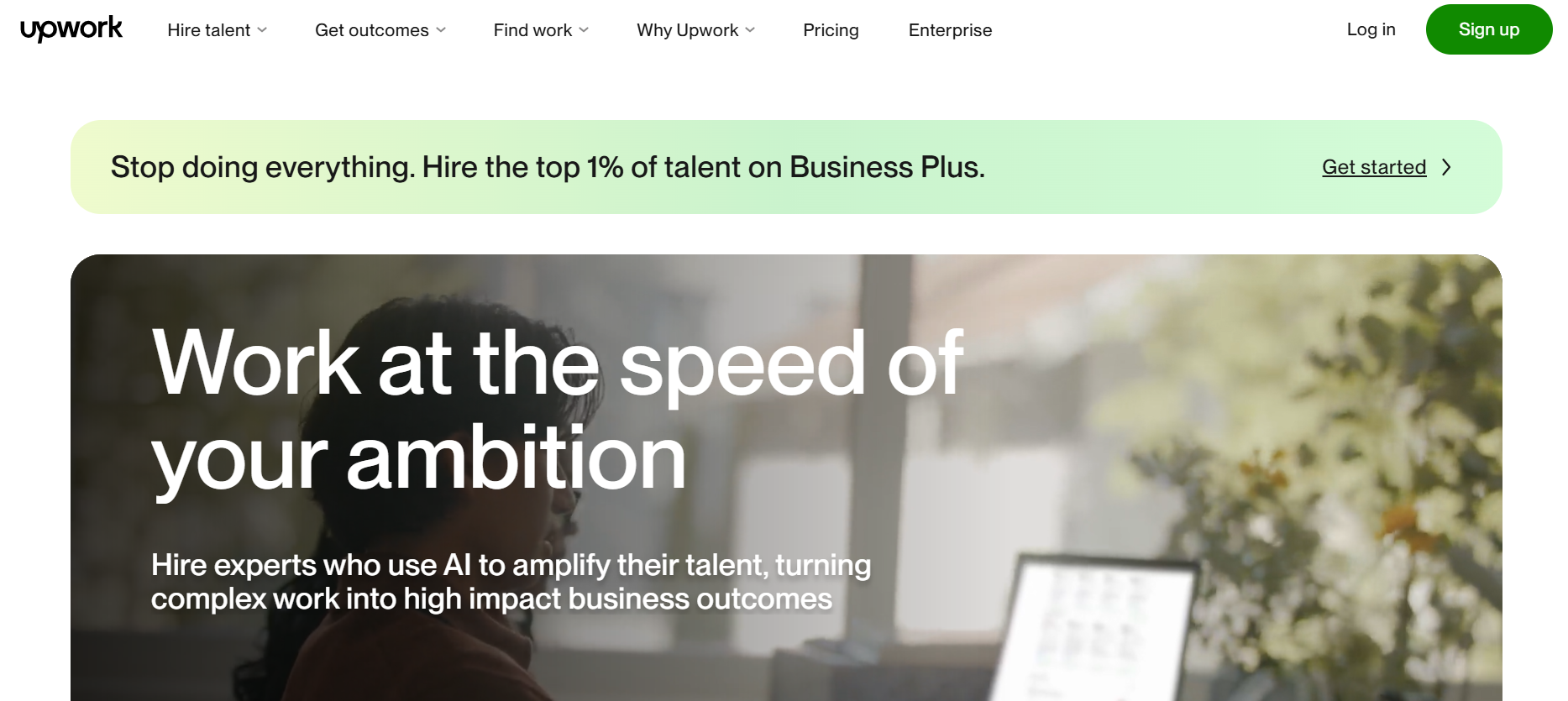 Screenshot of Upwork platform used for hiring React Native developers.
